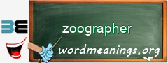 WordMeaning blackboard for zoographer